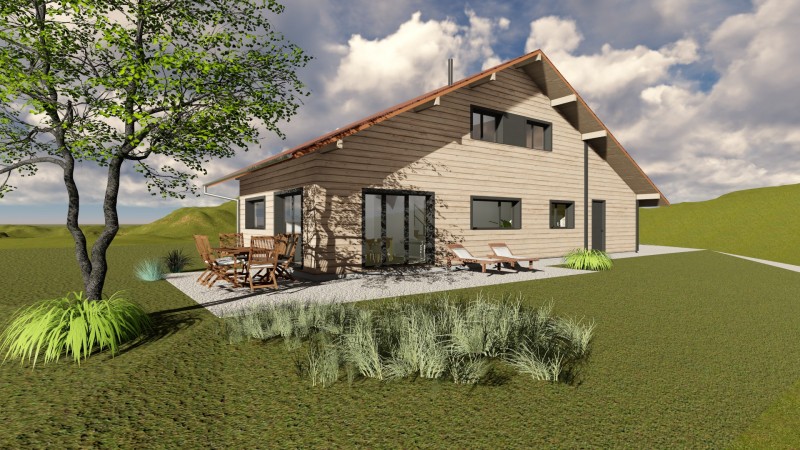 Projet de construction au MONT-SAXONNEX (74) (chantier 2018)